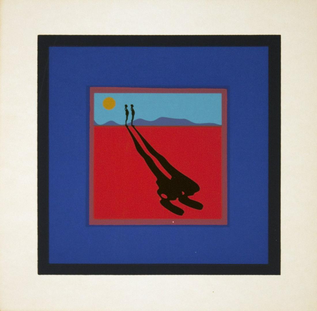 Trova, Ernest: Ernest Trova - at Pace - 1968 Serigraph: Artist: Trova, Ernest Title: Ernest Trova - at Pace - 1968 Serigraph 7.25" x 7.25" Description: "at Pace" by Ernest Trova, 1968 Unsigned Serigraph. Paper size is 7.25 x 7.25 inches, with an image size