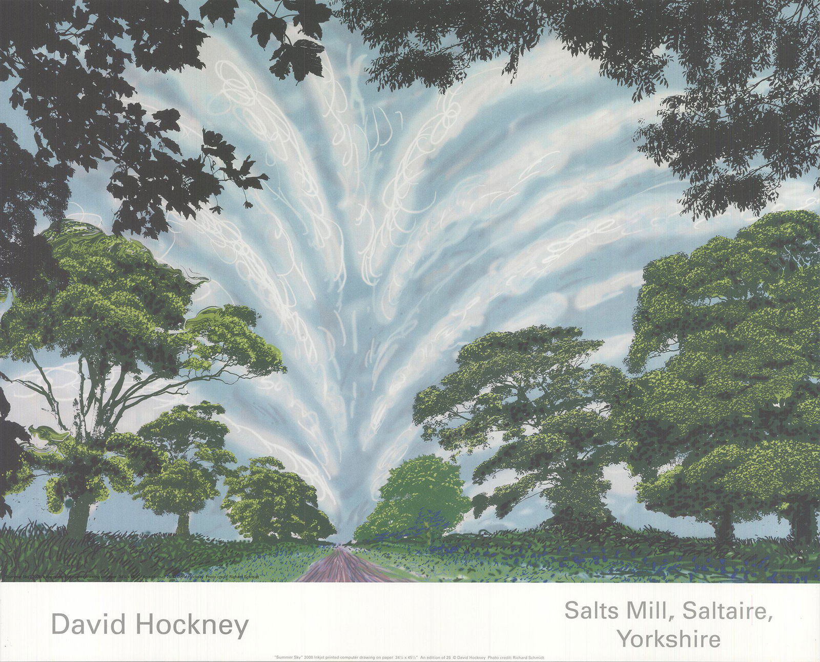 Hockney, David: David Hockney - Summer Sky - 2008 (1 of 1)