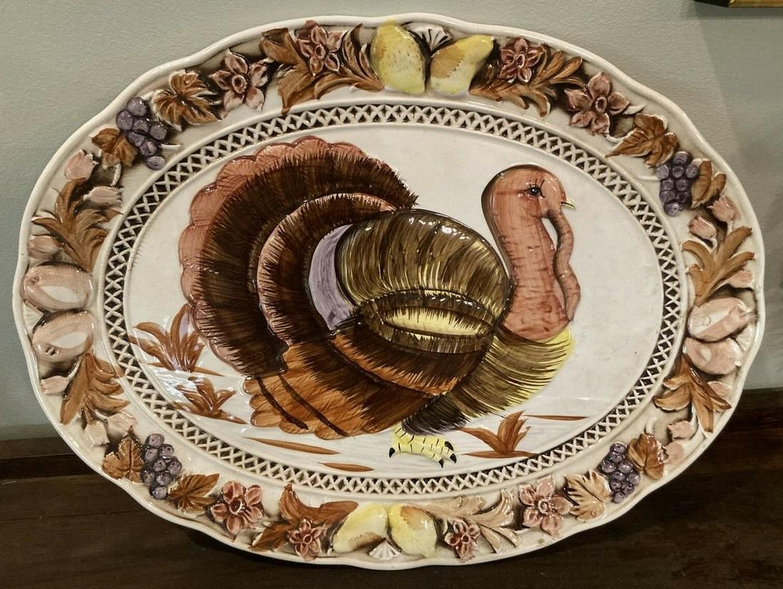 Vintage Large Thanksgiving Turkey Platter (1 of 6)