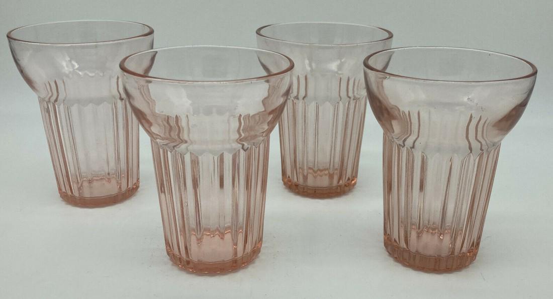 1930-40's Pink Depression Glass Hocking Queen Mary (1 of 8)
