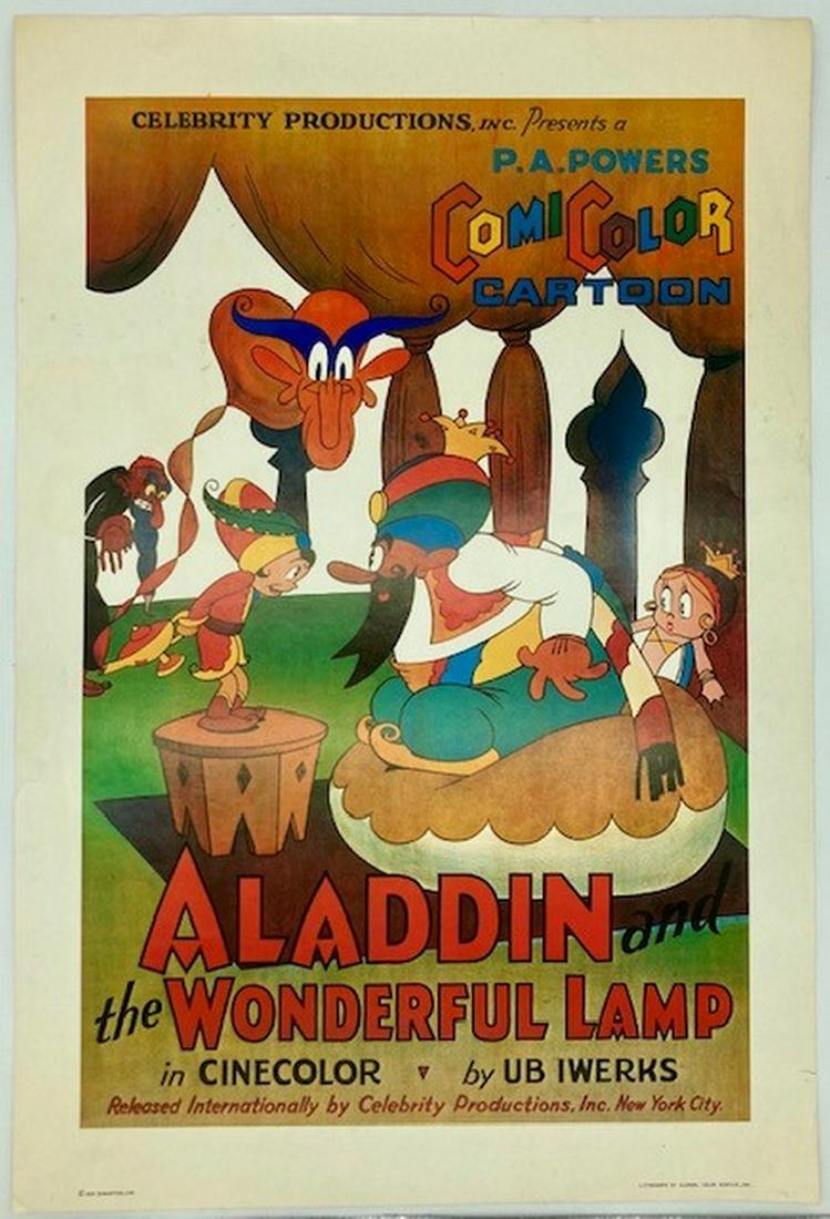 1934 Ub Iwerks Aladdin And The Wonderful Lamp Poster (1 of 7)