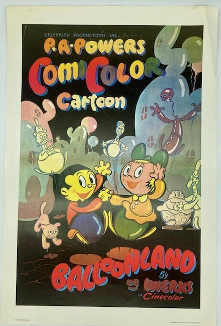 1935 Ub Iwerks Poster Balloonland (1 of 6)