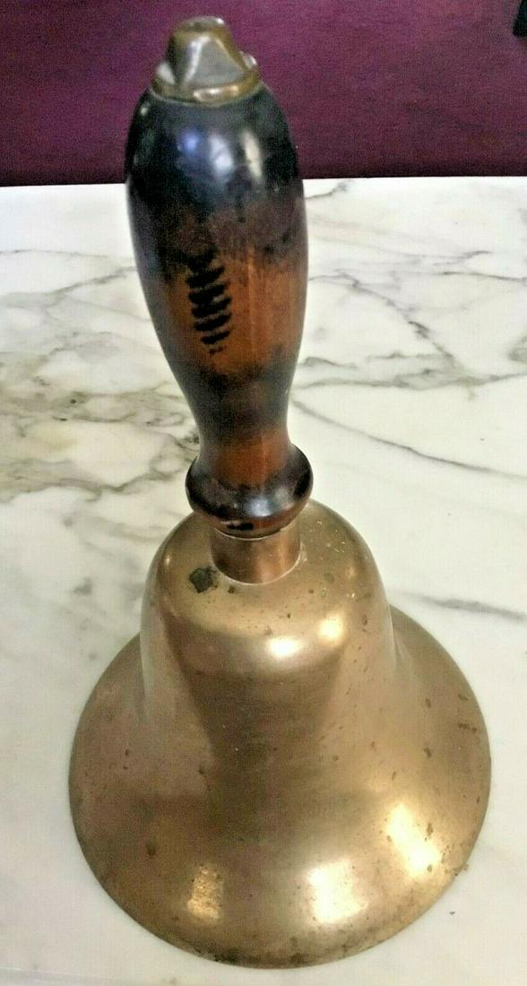 Vintage Large Brass Bell School Dinner Church Farm (1 of 12)