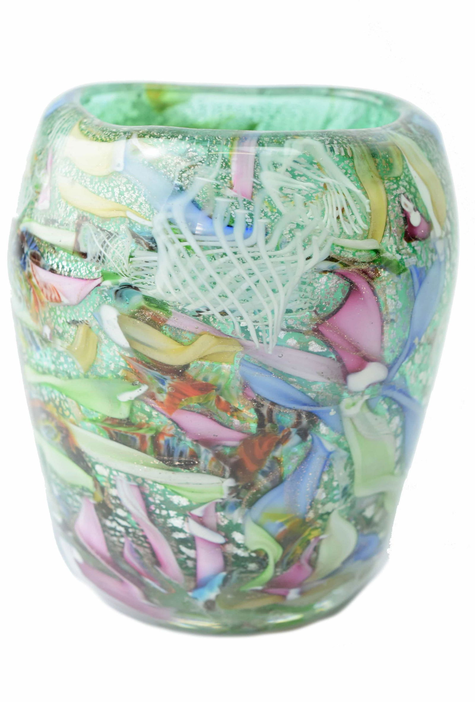 Vintage 1950 Murano glass Bizantino vase (1 of 7)