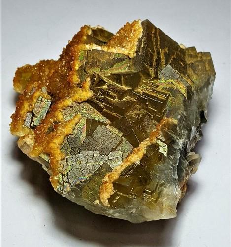 697 Grams Rainbow Fluorite with Dogtooth (1 of 4)