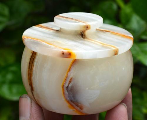 291 Grams Beautiful Onix Pot (1 of 5)