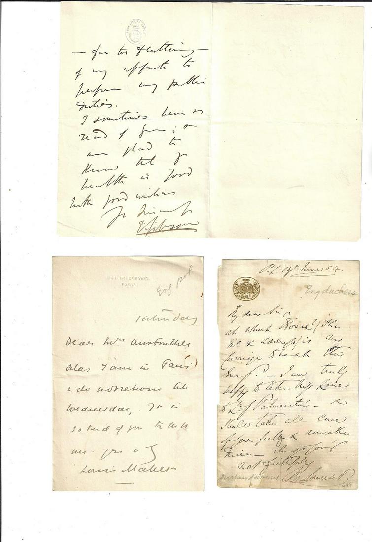 Three 19th C English Notes Signed Somerset (1 of 1)