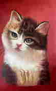 Oil painting Cat Alexander Arkadievich Litvinov (1 of 9)