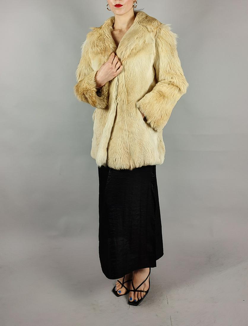 BEIGE FOX FUR JACKET (1 of 7)