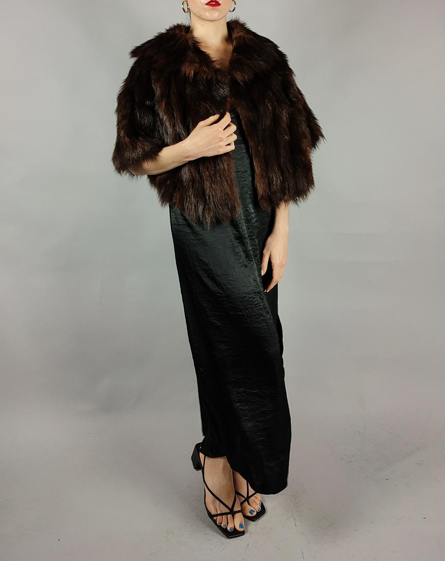 BROWN MINK FUR CAPE (1 of 8)