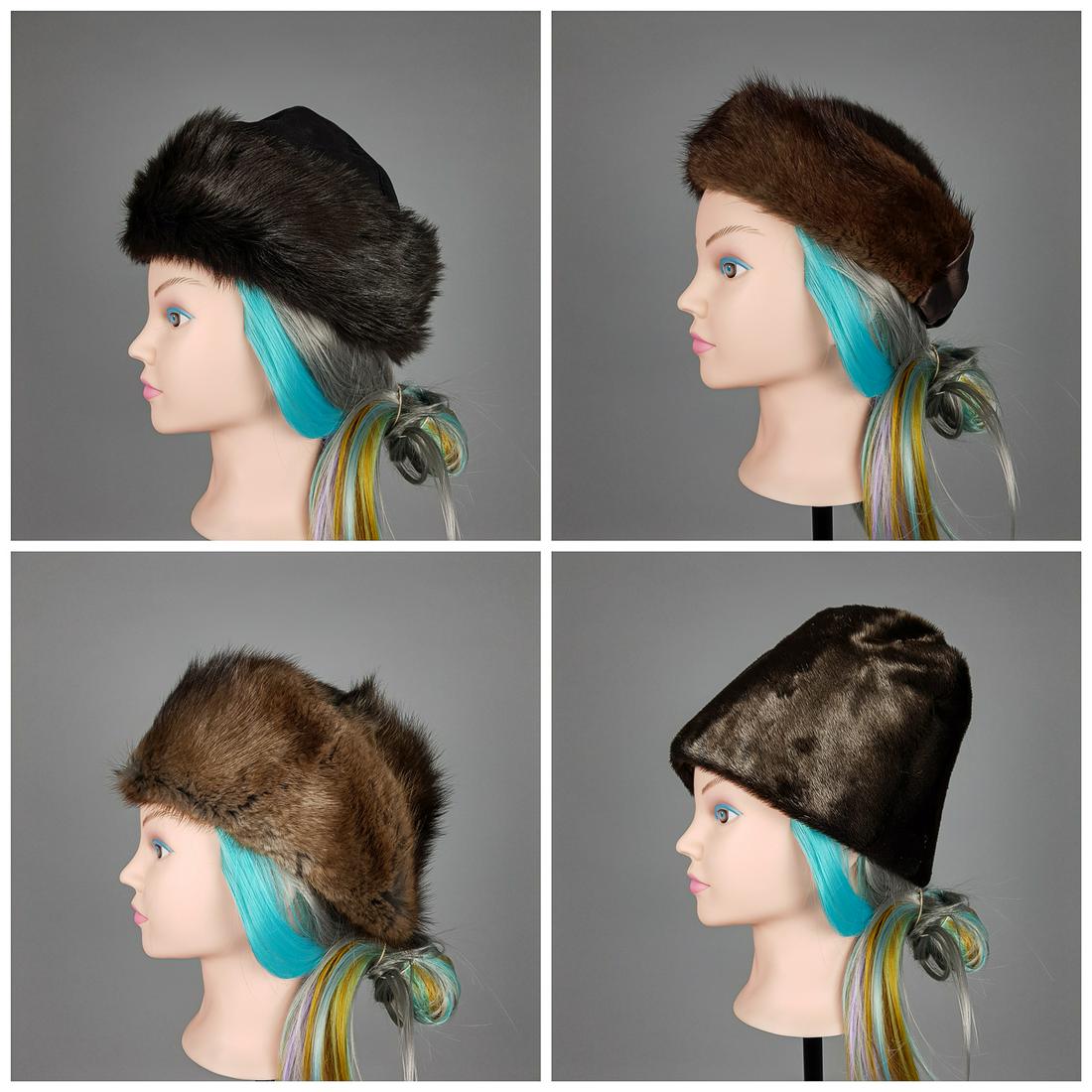 COLLECTION OF 4 FUR HATS (1 of 5)