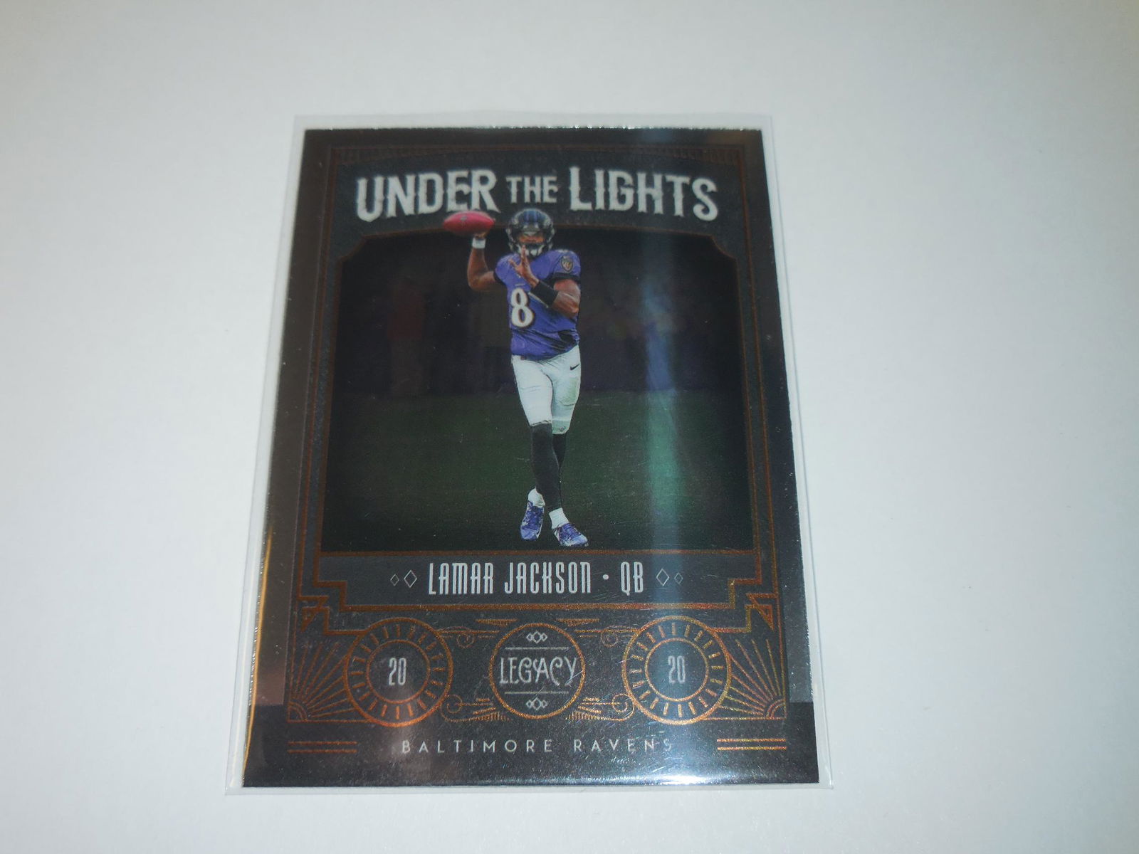 2020 PANINI LEGACY LAMAR JACKSON UNDER THE LIGHTS (1 of 2)