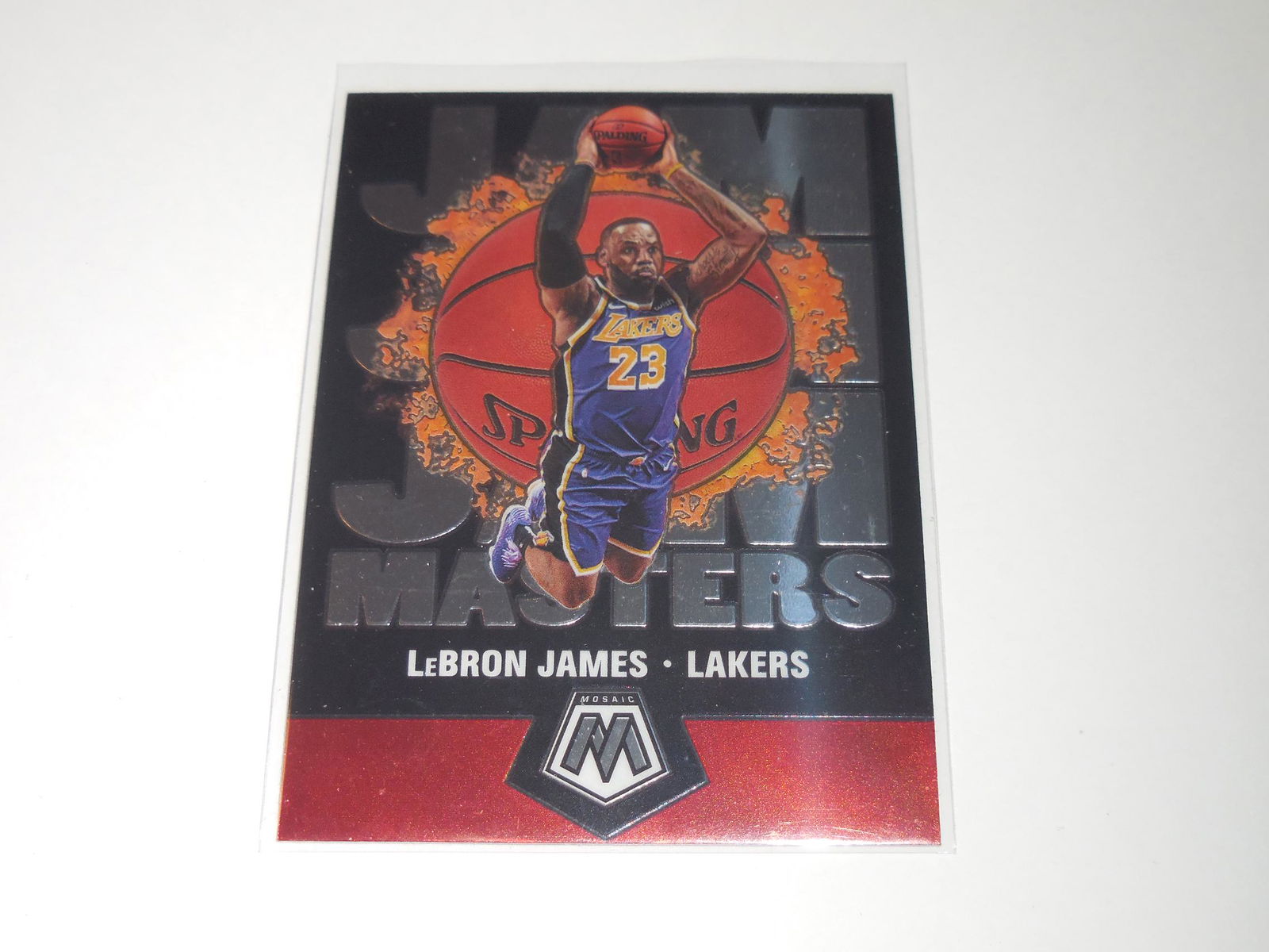 19-20 PANINI MOSAIC LEBRON JAMES JAM JAM MASTERS LAKERS (1 of 2)