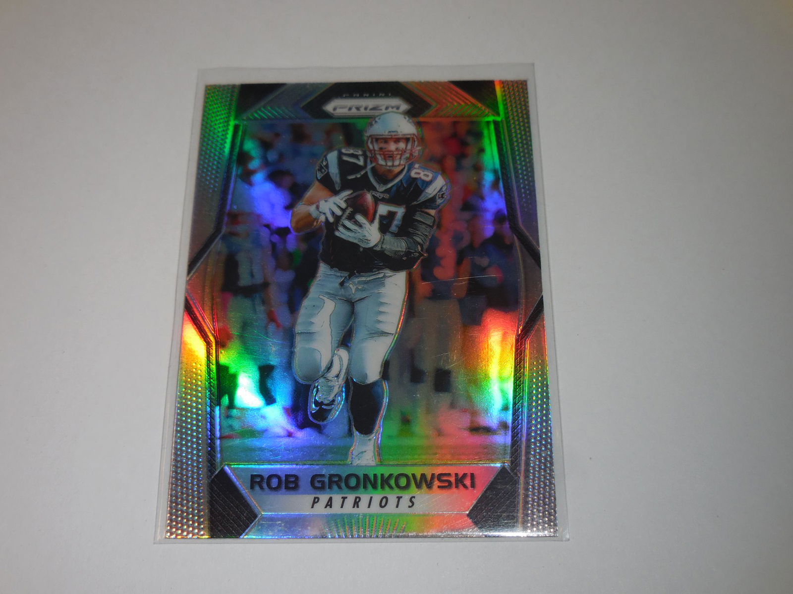 2017 PANINI PRIZM ROB GRONKOWSKI SILVER PRIZM REFRACTOR (1 of 2)