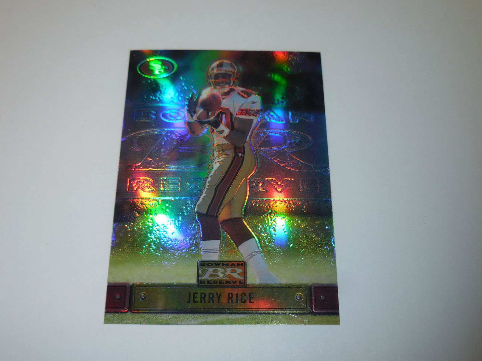 2000 BOWMAN RESERVE JERRY RICE REFRACTOR 49ERS (1 of 2)