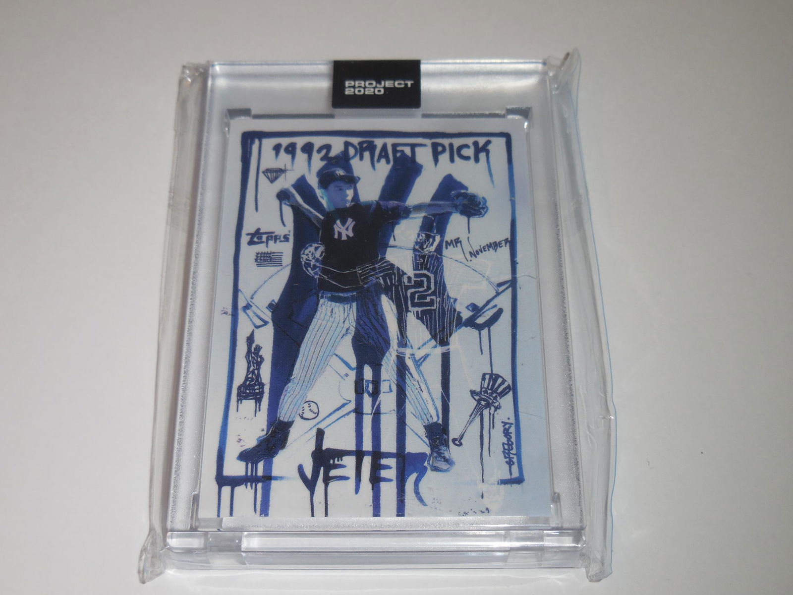 2020 TOPPS PROJECT 2020 DEREK JETER 1993 TOPPS ROOKIE (1 of 2)