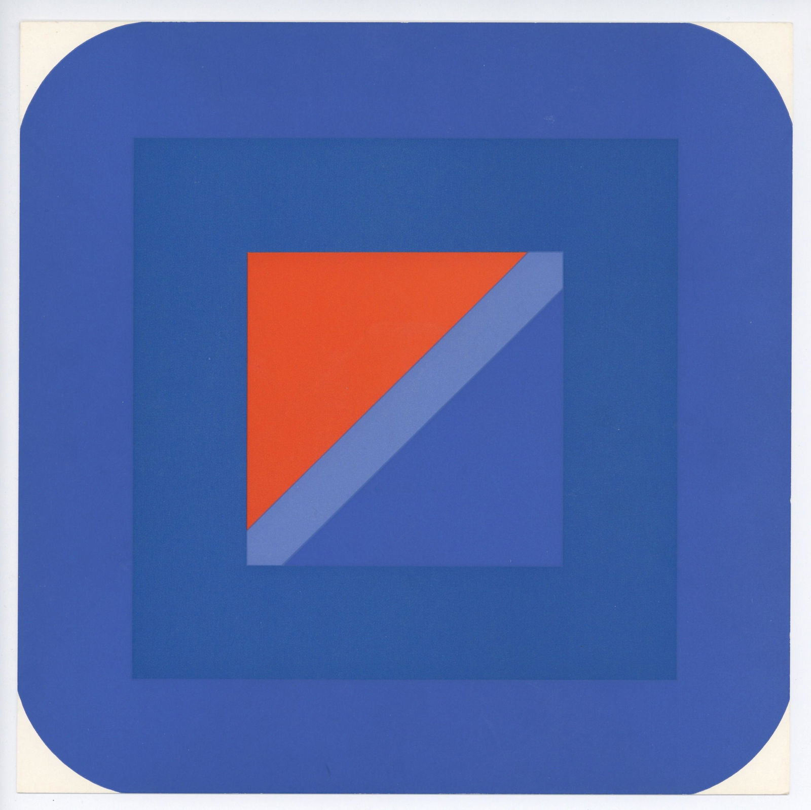Georg Karl Pfahler serigraph "Metro Blau" 1967 (1 of 1)