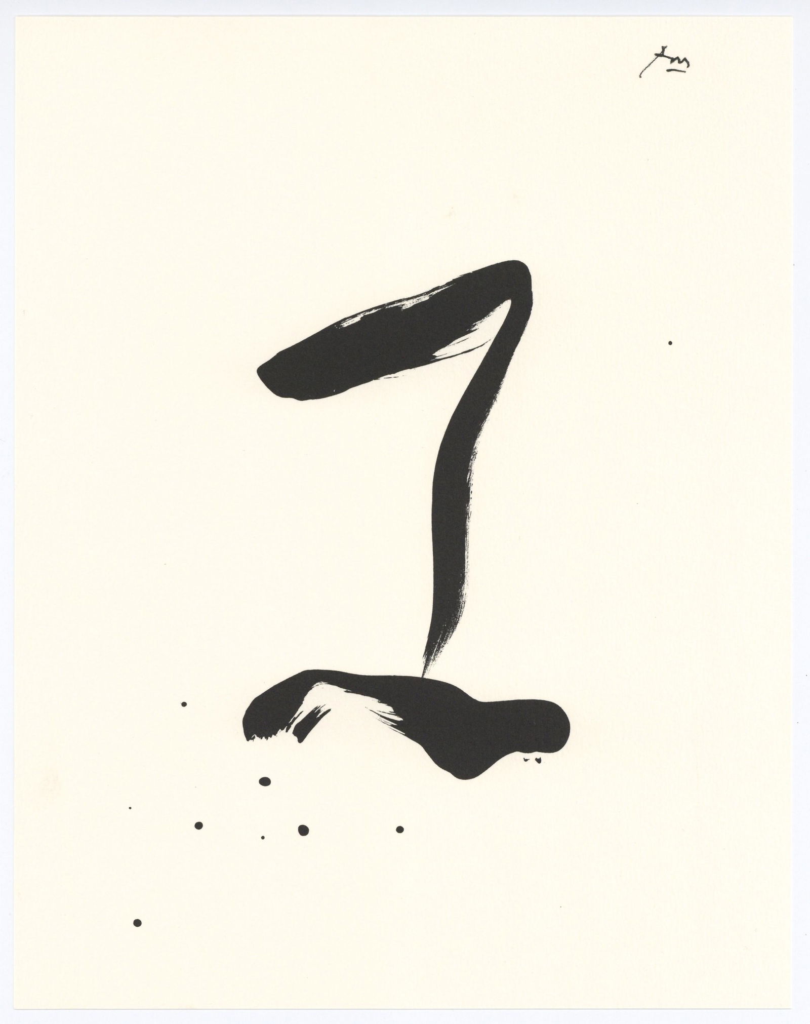 Robert Motherwell original lithograph "Beau geste" (1 of 1)