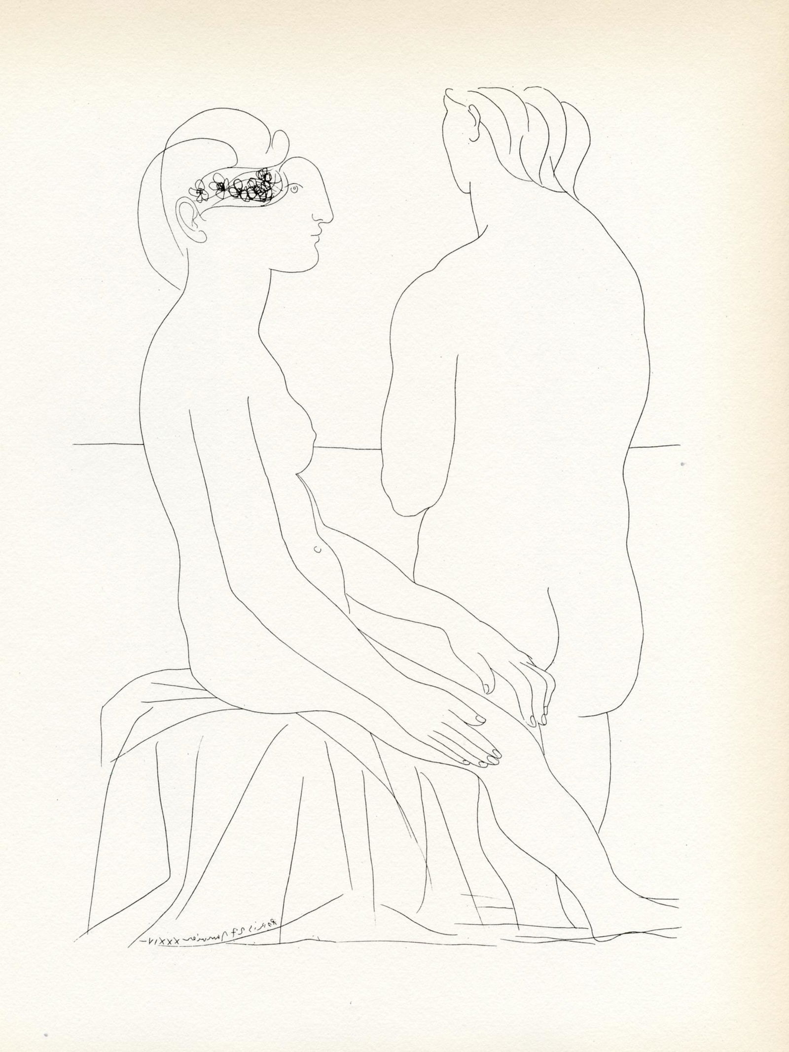 Pablo Picasso Vollard Suite "Deux nus" (1 of 1)