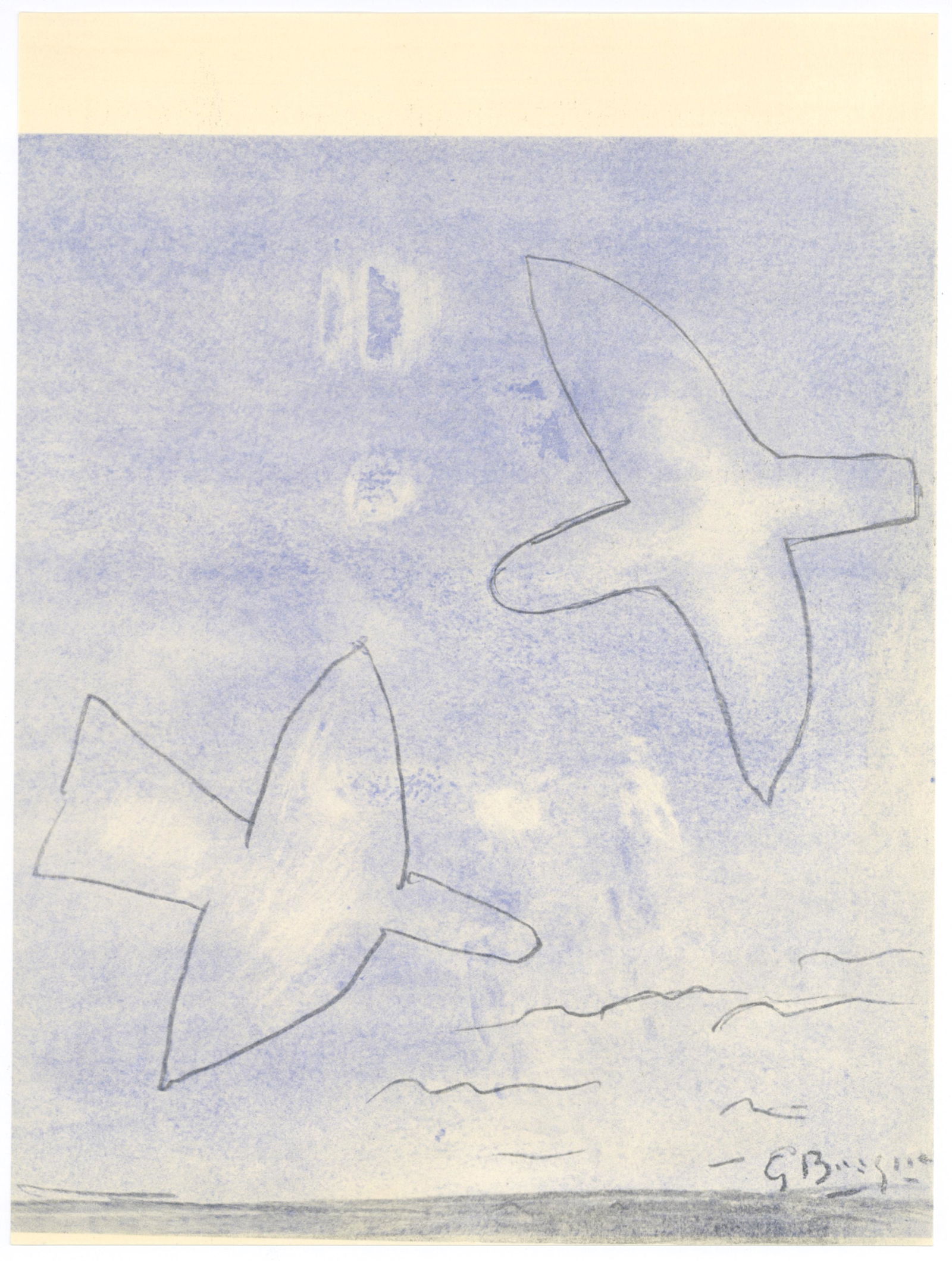 Georges Braque "Oiseaux" pochoir, 1958 (1 of 1)