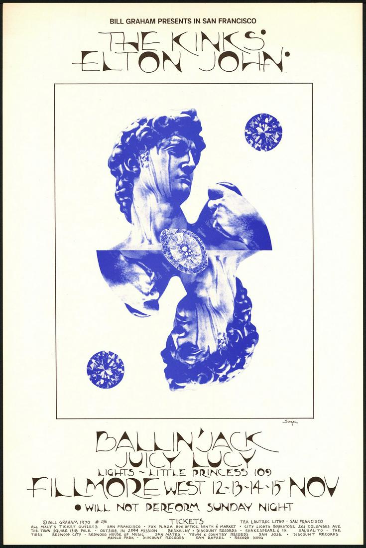 Original BG-256 The Kings & Elton John Poster (1 of 1)