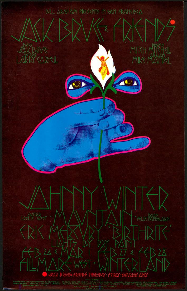 Original BG-220 Johnny Winter Poster (1 of 1)