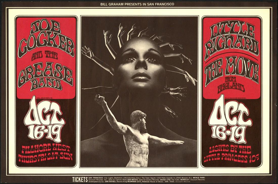 Original BG-196 Little Richard Poster (1 of 1)