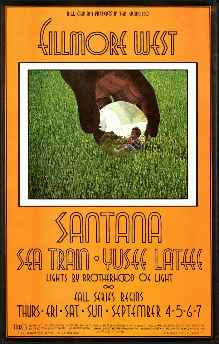 Original BG-190 Santana Poster (1 of 1)