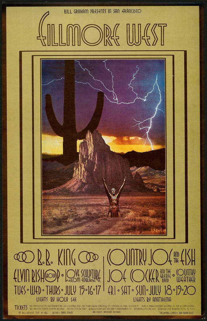 Original BG-182 Country Joe and the Fish Poster (1 of 1)