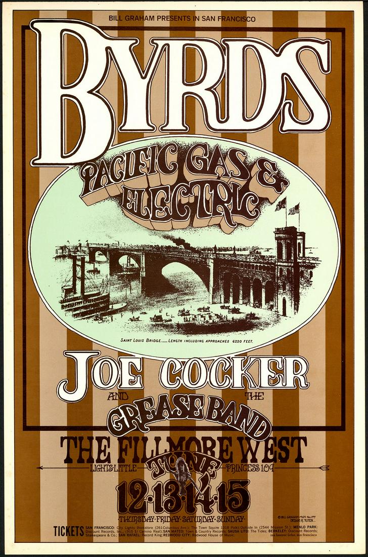 Original BG-177 Byrds Poster (1 of 1)