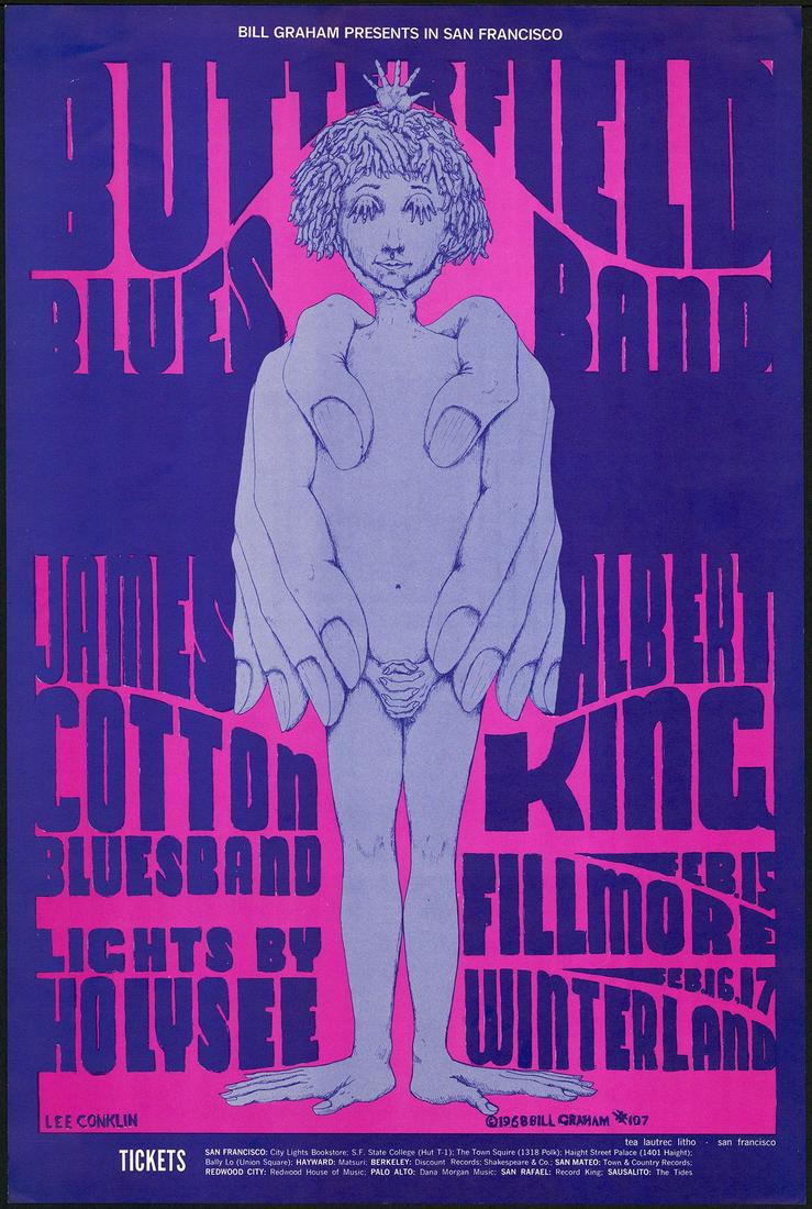 Original BG-107 Butterfield Blues Band Poster (1 of 1)