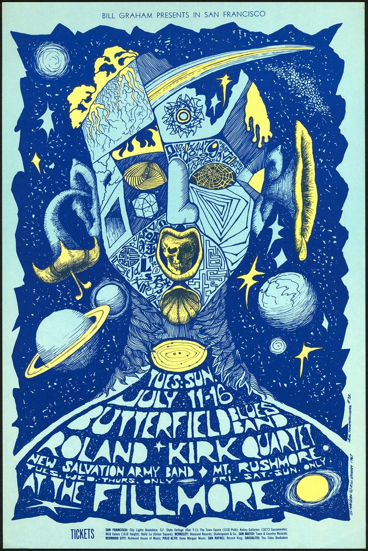 Original BG-72 Butterfield Blues Band Poster (1 of 1)