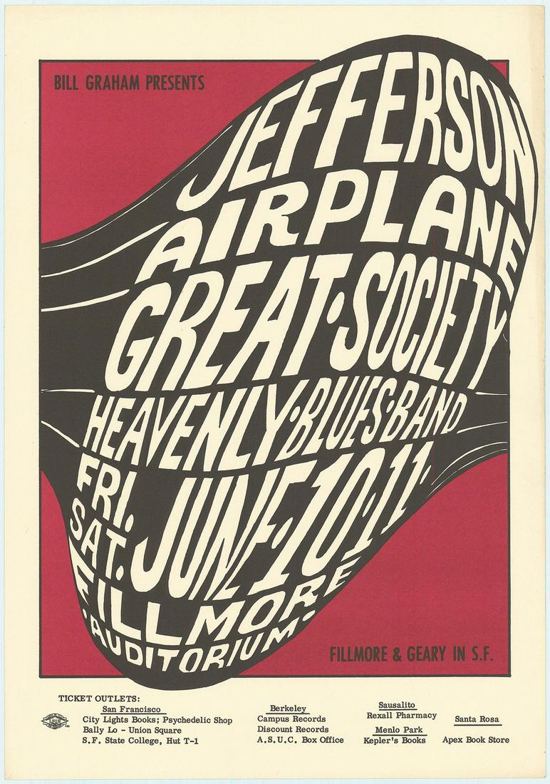 BG-10 Jefferson Airplane Second Print Poster (1 of 1)