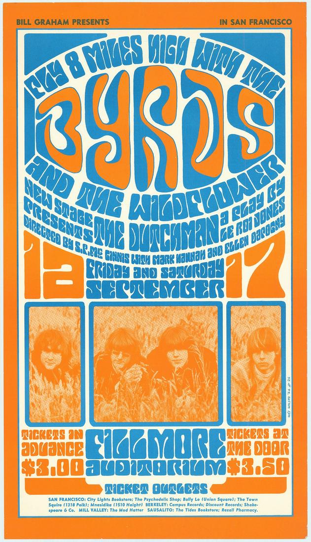 Third Print BG-28 Byrds Poster (1 of 1)