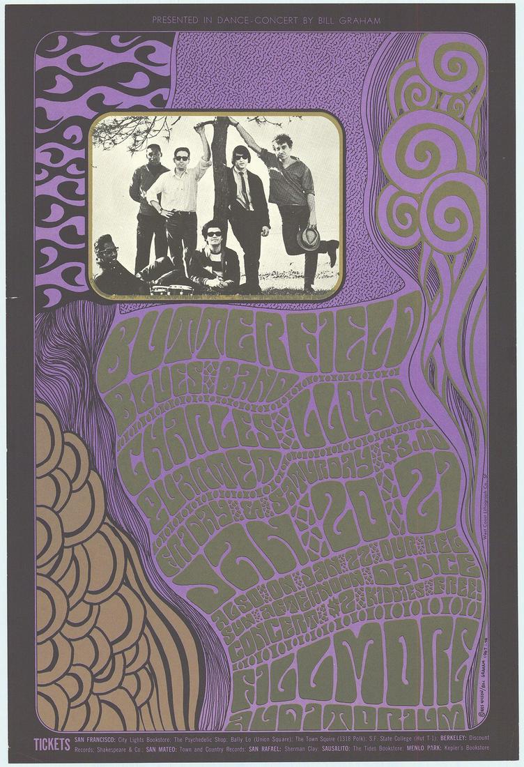 Original BG-46 Butterfield Blues Band Poster (1 of 1)