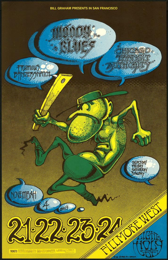 Original BG-146 Moody Blues Poster (1 of 1)