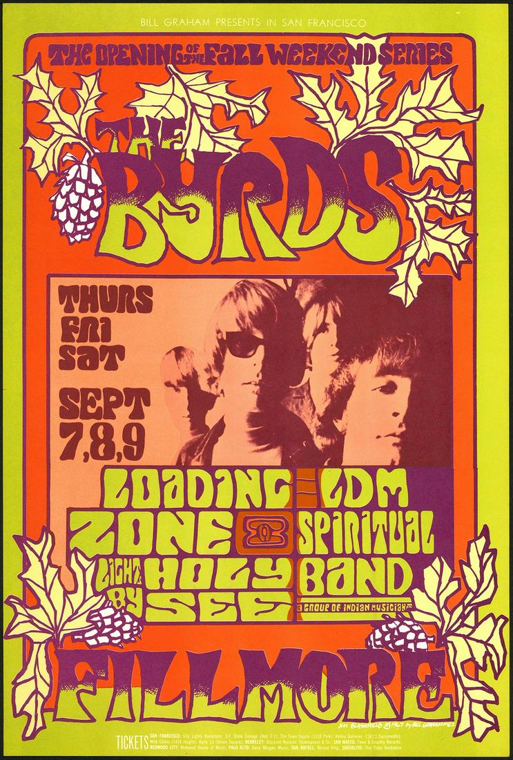 Original BG-82 Byrds Poster (1 of 1)