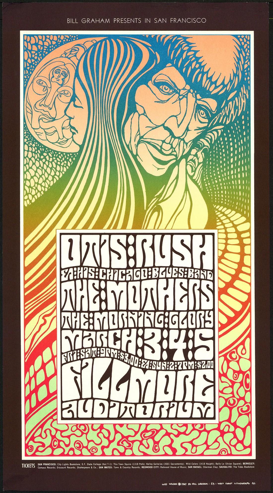 Scarce Otis Rush BG-53 First Print Poster (1 of 1)