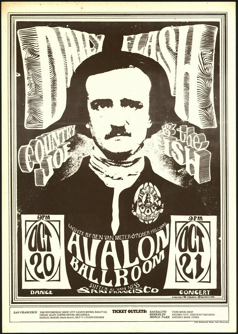 Original Type A (Incorrect Dates) FD-31 Poster: No Reserve! Title: Original Type A (Incorrect Dates) FD-31 Poster Artist: Stanley Mouse / Alton Kelley Printing Date: 1966 Medium: Lithograph Size/Format: 14" x 20" Publisher: Family Dog Series:Family