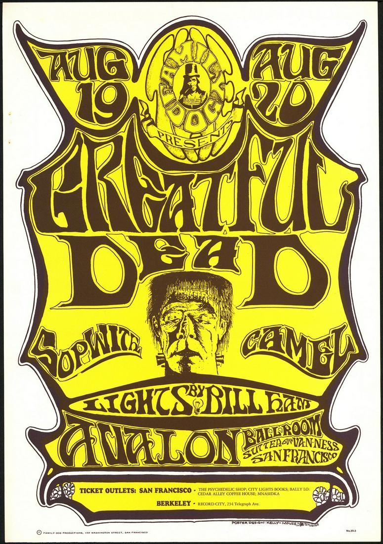 Third Print FD-22 "Greatful" Dead Poster (1 of 1)