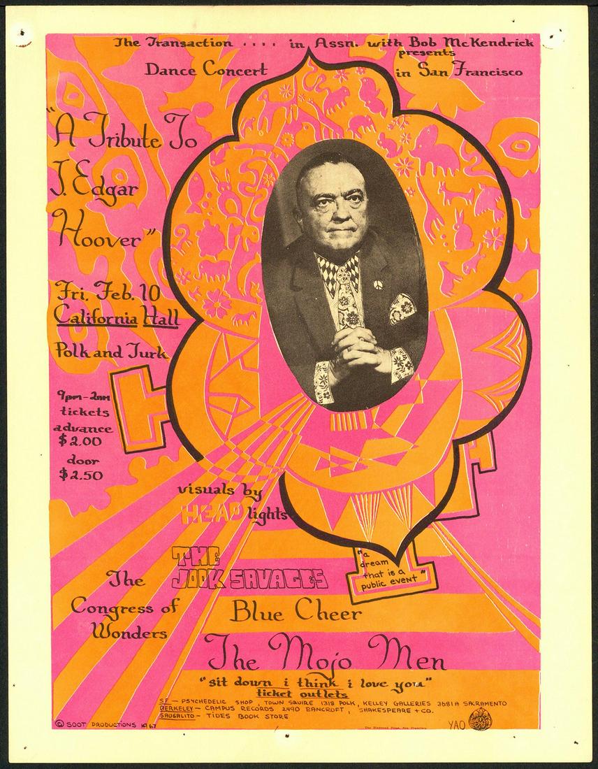 AOR 2.150 A Tribute to J. Edgar Hoover Handbill (1 of 1)