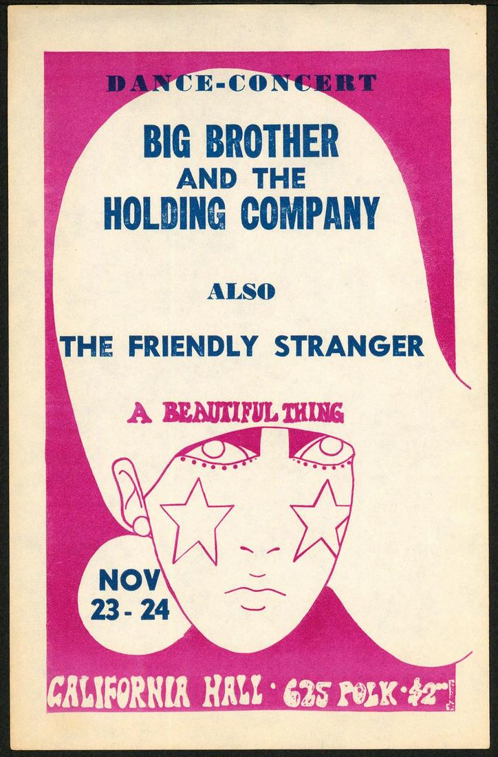 Stunning Big Brother and the Holding Company Handbill (1 of 1)