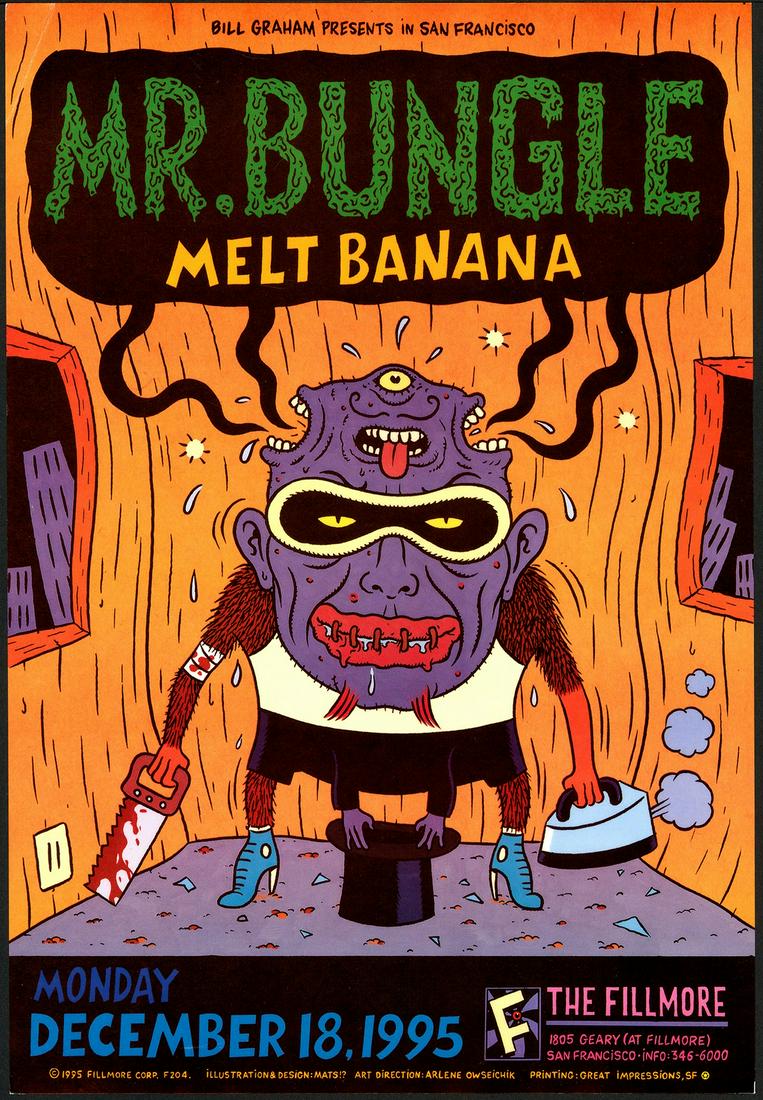 Mr. Bungle at the Fillmore Auditorium Poster (1 of 1)