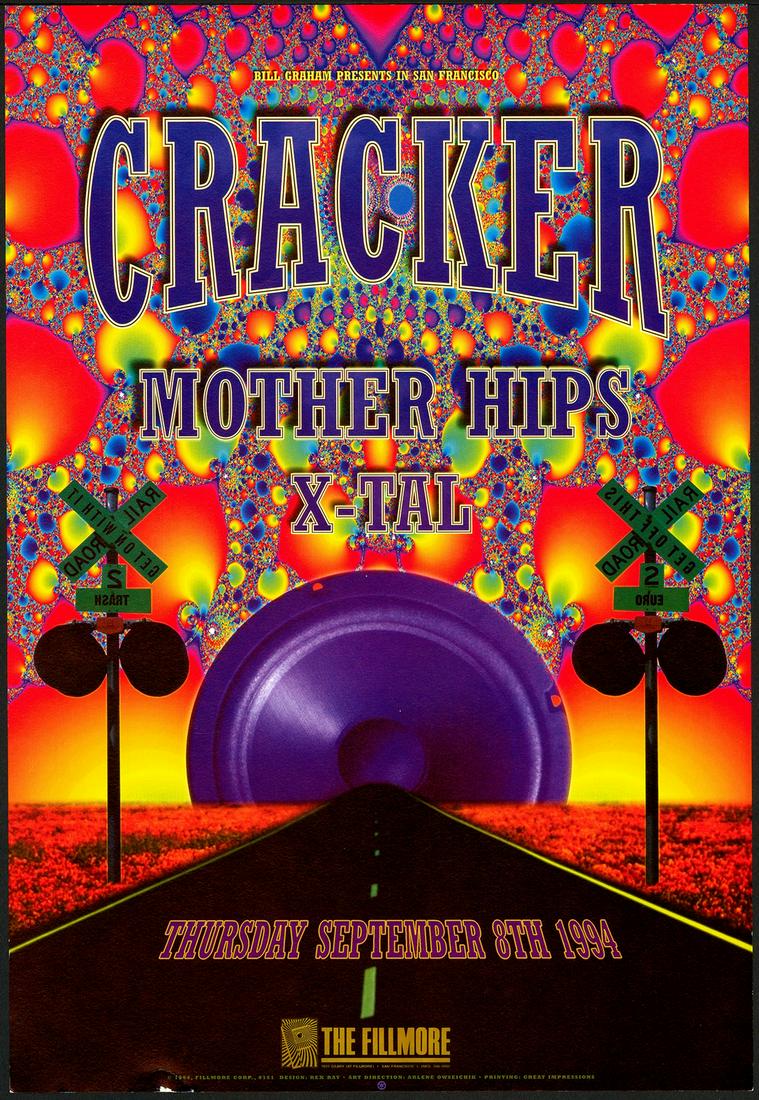 Original New Fillmore Poster from 1994: No Reserve! Title: Original New Fillmore Poster from 1994 Artist: Rex Ray Printing Date: 1994 Medium: Lithograph Size/Format: 13" x 19" Publisher: Bill Graham Series:New Fillmore Additional Informatio