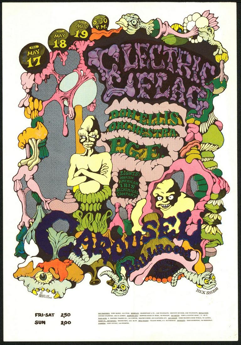 Awesome AOR-2.166 Electric Flag Handbill (1 of 1)