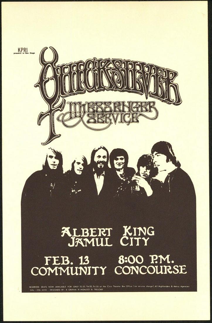 Original Quicksilver Messenger Service Handbill (1 of 1)