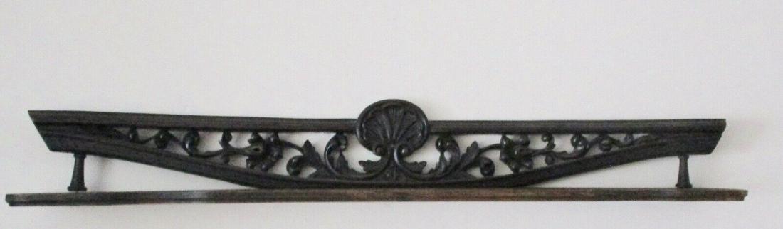Antique Hand-Carved Maple "Floating" 48-Inch Wall Shelf (1 of 12)
