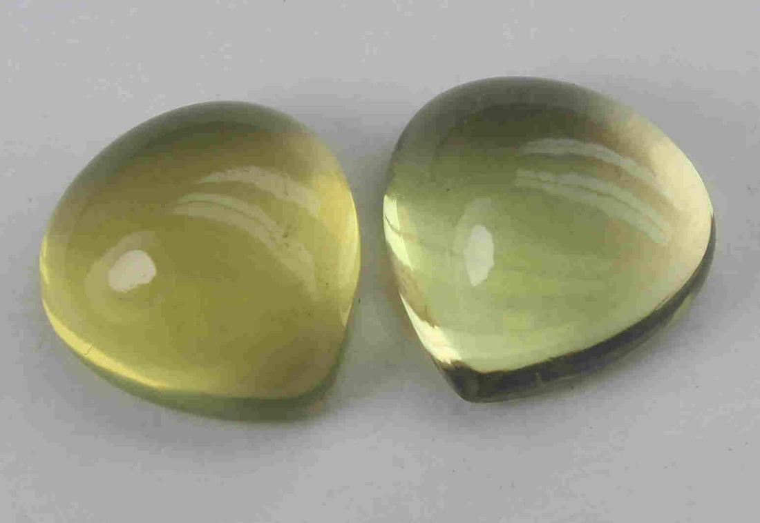 5.16 Cts Natural Lemon Quartz Lot: No Reserve! Title: 5.16 Cts Natural Lemon Quartz Lot Additional Information: Gemstone : Natural Lemon Quartz Weight : 5.16 Carats Dimensions : 9.22x9.10x4.79 mm , 9.07x8.94x4.63 mm Shape : Pear Caboch