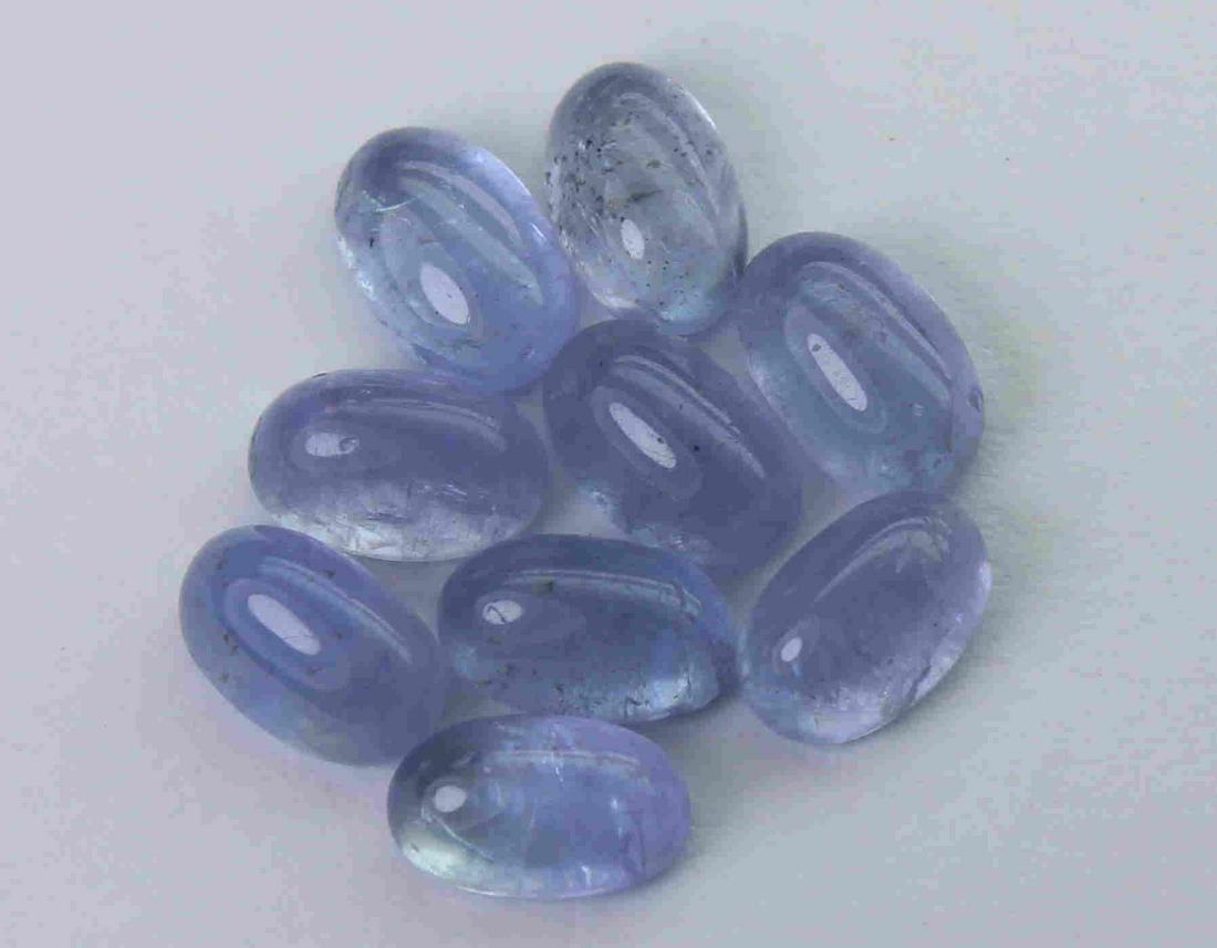 4.79 cts Natural Tanzanite Lot: No Reserve! Title: 4.79 cts Natural Tanzanite Lot Additional Information: Gemstone : Natural Tanzanite Shape and cut : Oval cabochan Weight : 4.79 Carats Measurements : 5.91x3.78x2.59 mm, 5.70x3.70x2.