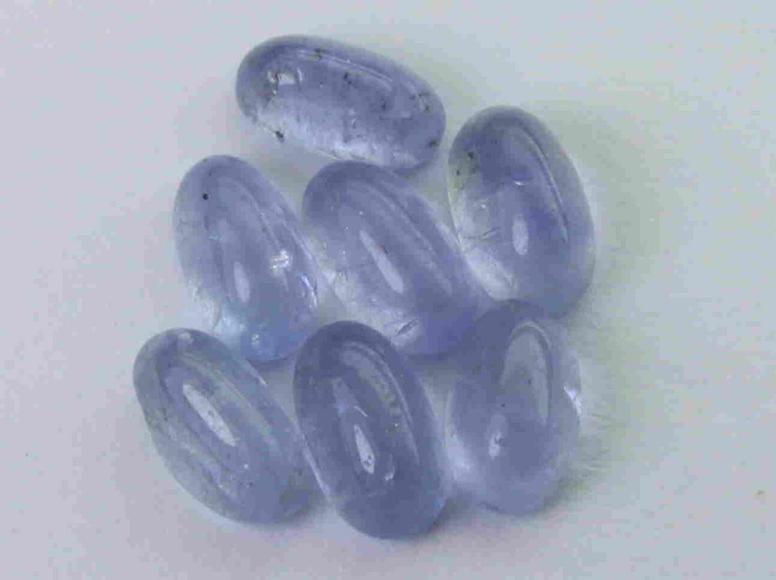 1.94 cts Natural Tanzanite Lot: No Reserve! Title: 1.94 cts Natural Tanzanite Lot Additional Information: Gemstone : Natural Tanzanite Shape and cut : Oval cabochan Weight : 1.94 Carats Measurements : 4.70x2.84x2.81 mm, 4.88x2.79x2.